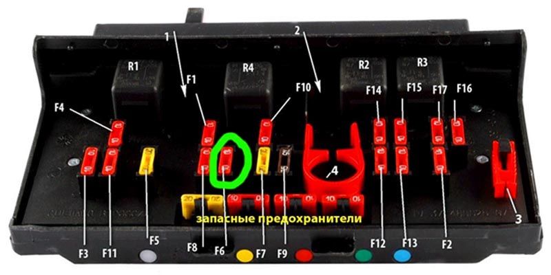 Предохранитель прикуривателя ВАЗ 2107?
