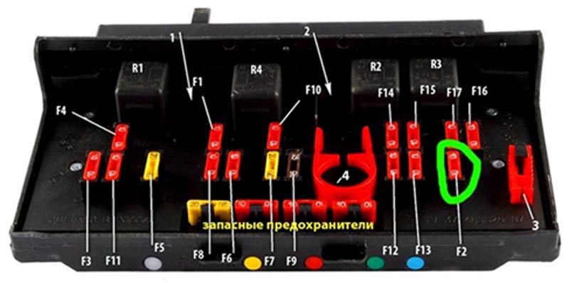 Предохранитель дворников ВАЗ 2107