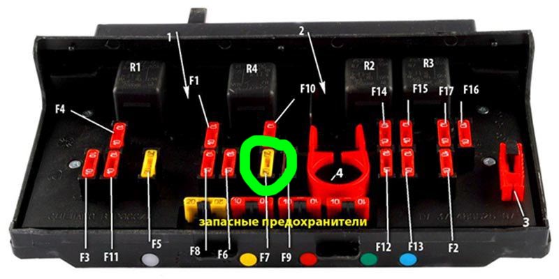 Предохранитель вентилятора охлаждения